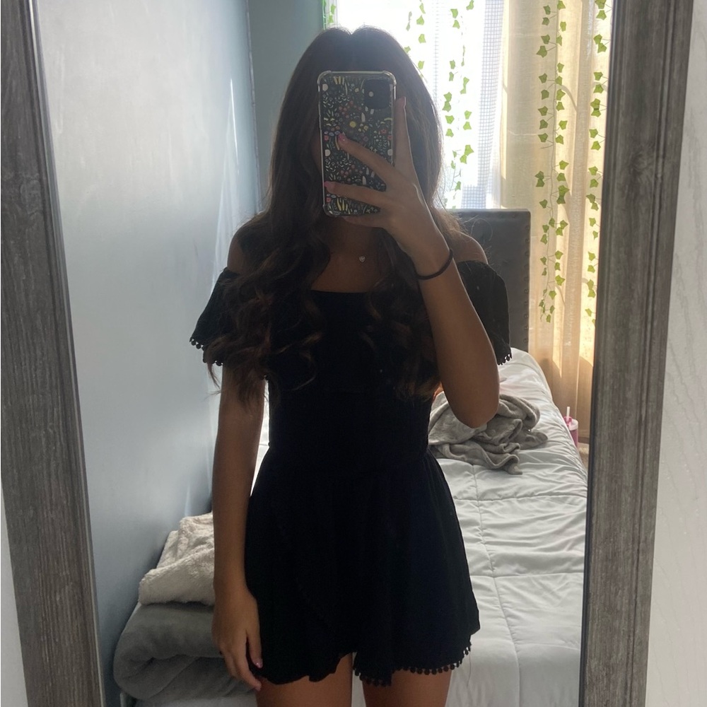 Black cotton dress